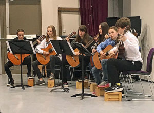 classical guitar group at James Gillespie's High School